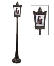 PLASTIC/POLY DECORATIVE SANTA LAMP WITH MUSIC