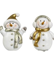 POLY 2 ASST SNOWMAN DECOR
