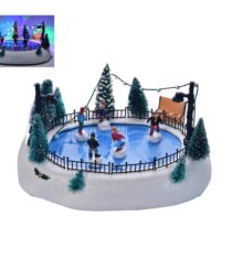 PLASTIC SKATING RINK W/LED LIGHT AND MOVEMENT (INCLUDING USB SLOT)