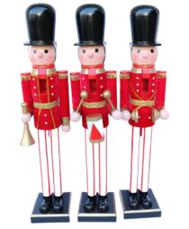 106CM WOODED NUTCRACKER 3ASST