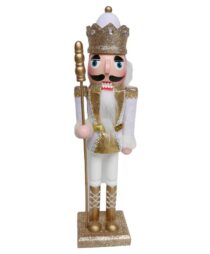 38CM WOODED NUTCRACKER